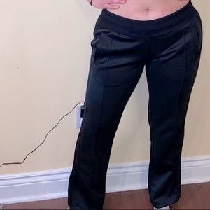 NWOT Gorgeous black satiny/silky straight leg NIKEs